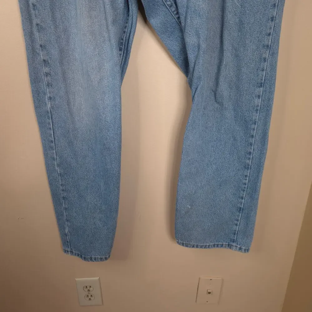 Rustler Relaxed Fit Straight Leg 100% Cotton Jeans in Light Wash Size 42x32